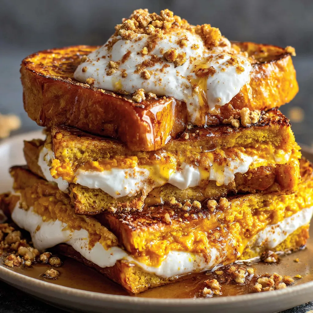 Pumpkin Stuffed French Toast