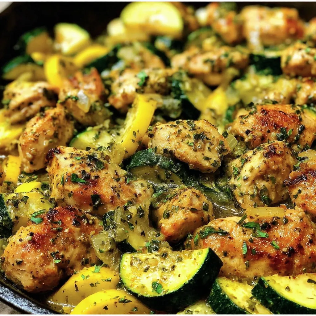 Baked Chicken and Zucchini