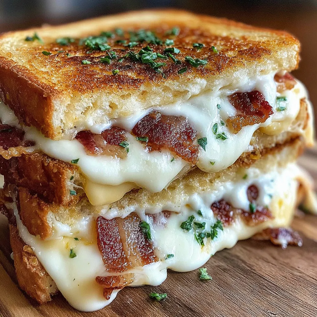 Cheesy Bacon Ranch Toast