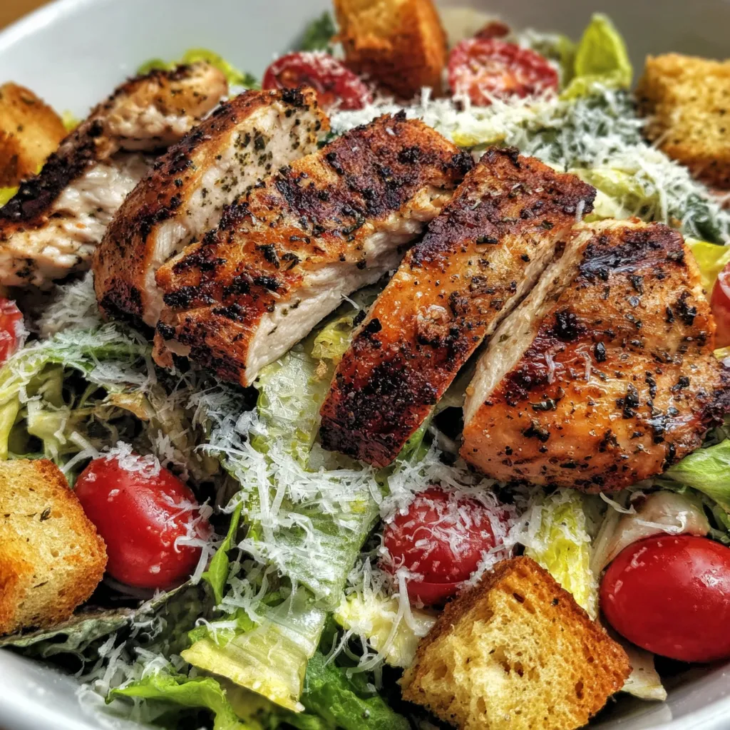 Whisking creamy Caesar dressing in a small bowl