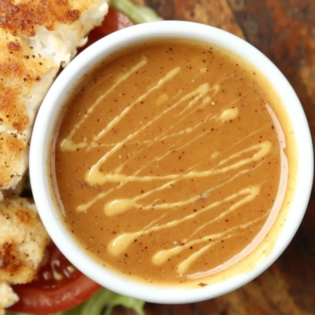 Copycat Chick Fil A style sauce in a small bowl with fries