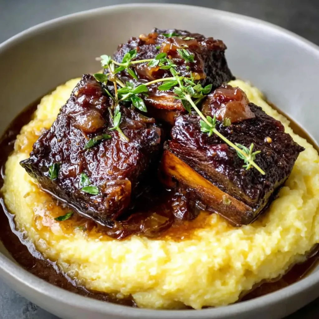 Short Ribs with Garlic Mash