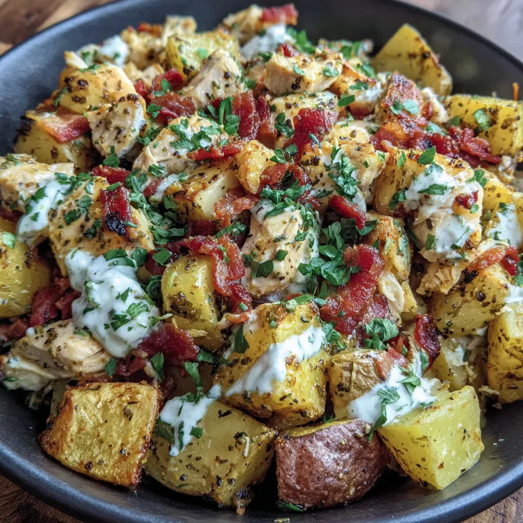 Chicken Turkey Bacon Potatoes