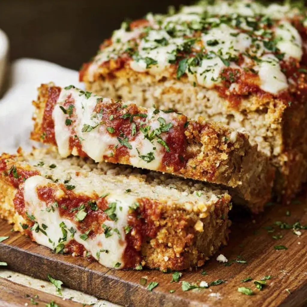 Cheesy Parmesan Chicken Meatloaf
