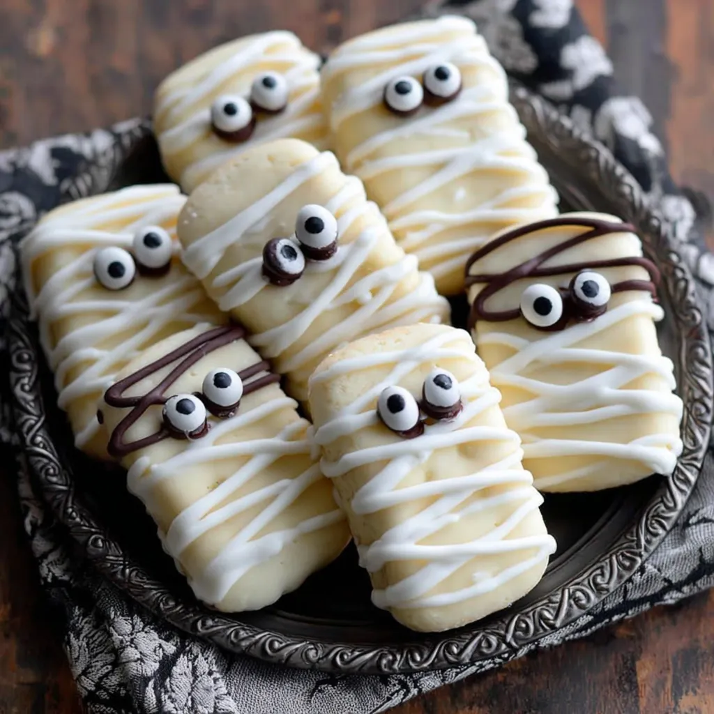Mummy Halloween Cookies