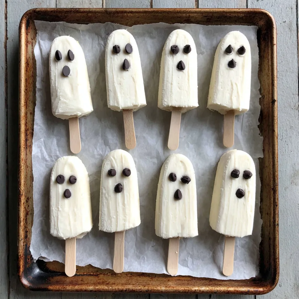Decorating banana pops with mini chocolate chip eyes and mouths