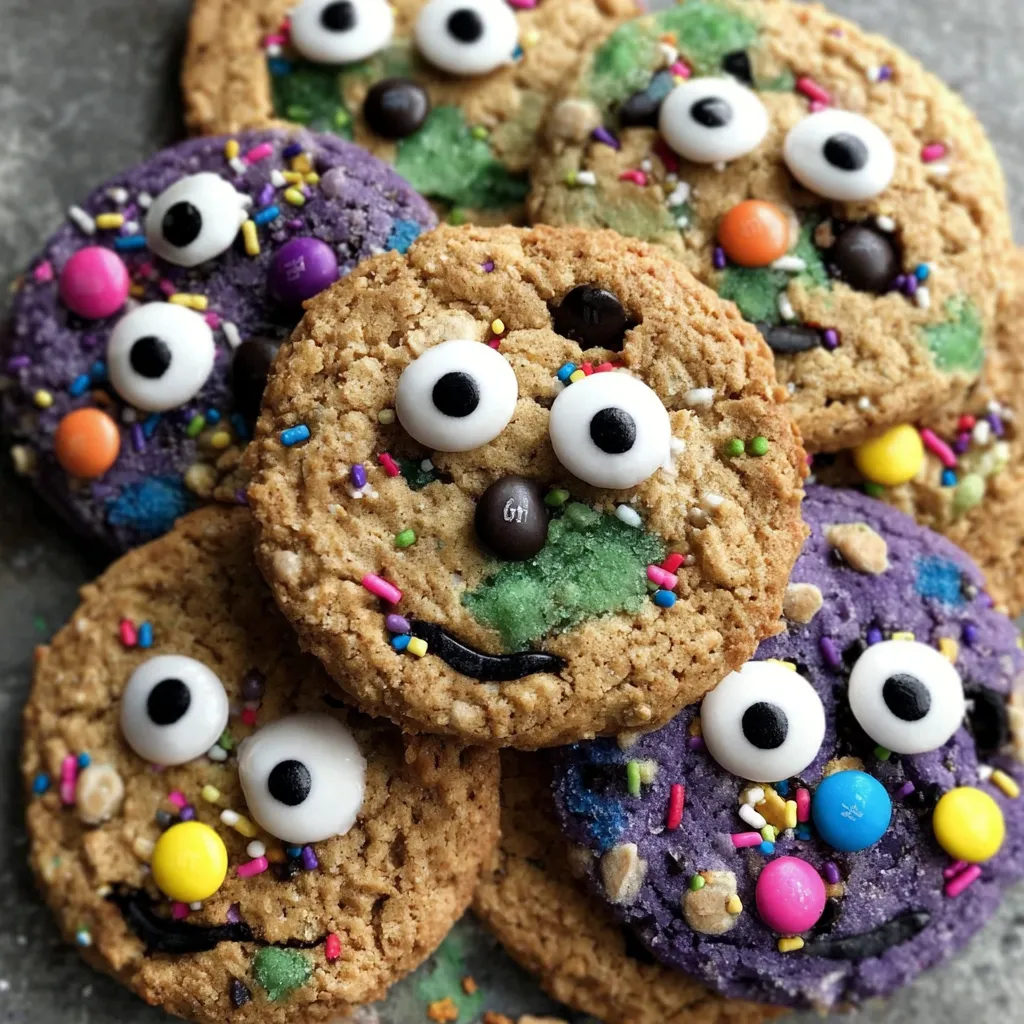 Small Batch Gooey Monster Cookies