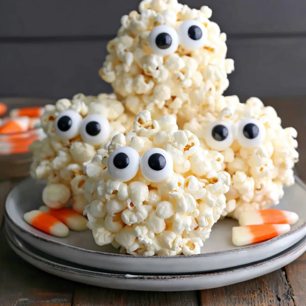 Spooky Halloween Popcorn Balls