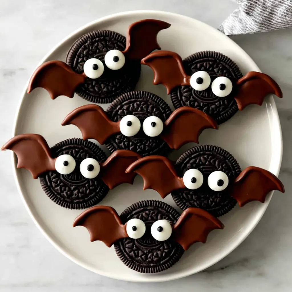 Spooky Chocolate Bat Oreos