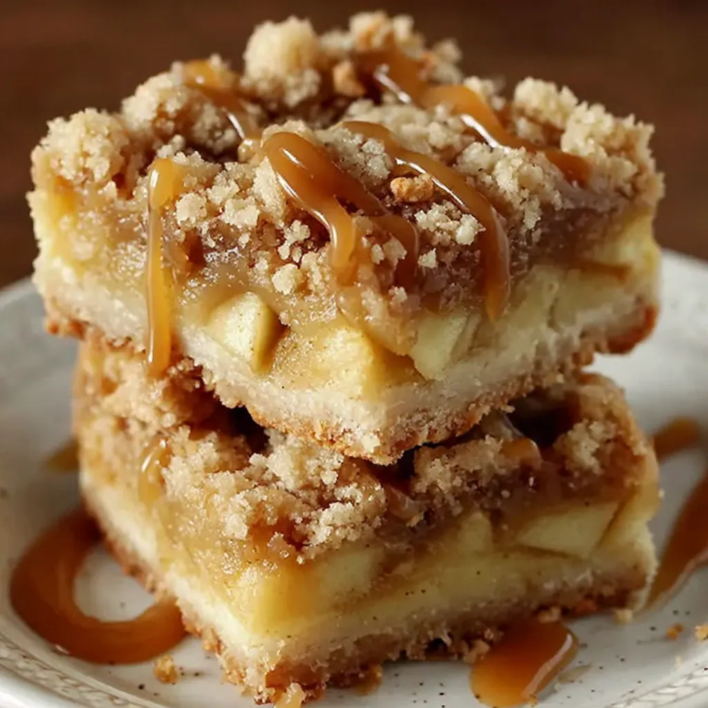 Salted Caramel Apple Crumble Bars
