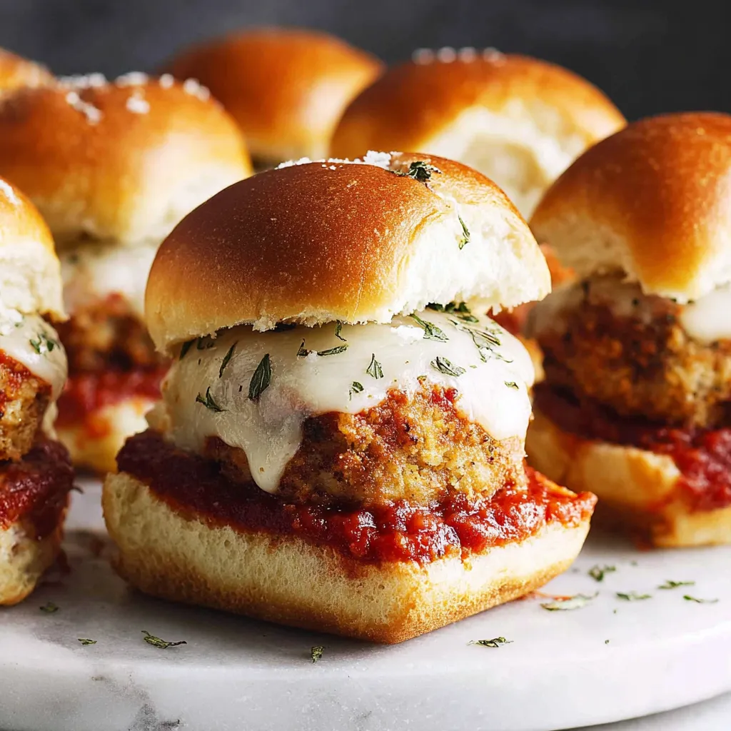 Tray of toasted slider rolls brushed with garlic butter