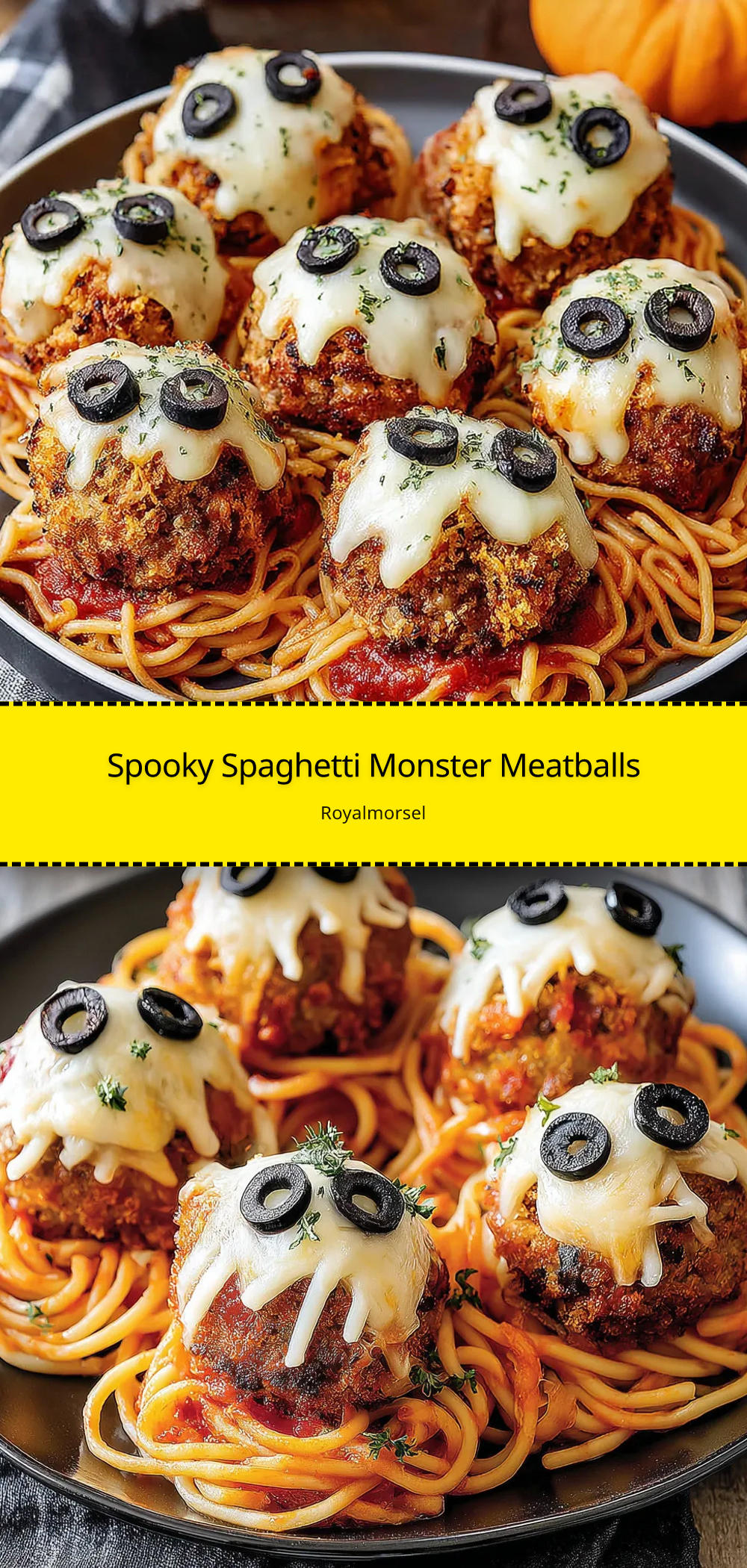 Spooky Spaghetti & Monster Meatballs for Halloween
