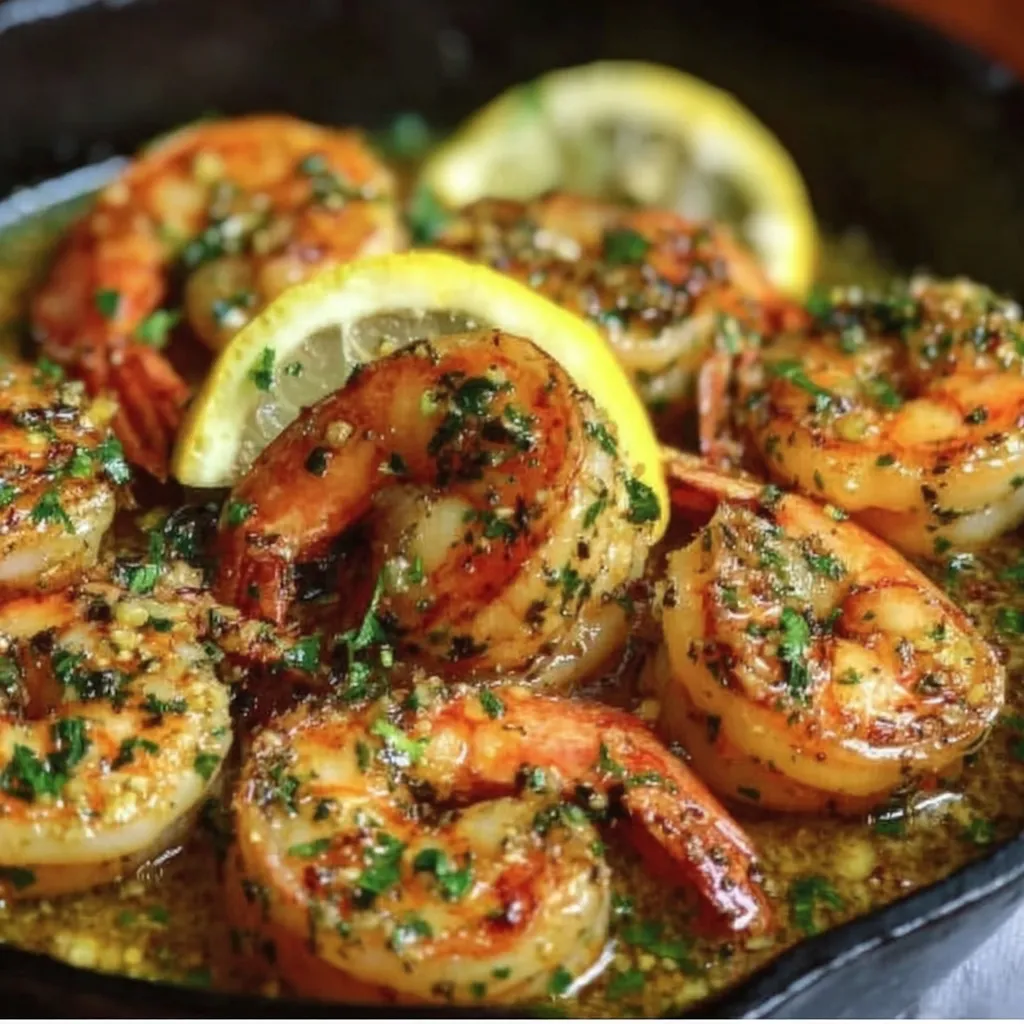 Garlic Butter Shrimp with Lemon