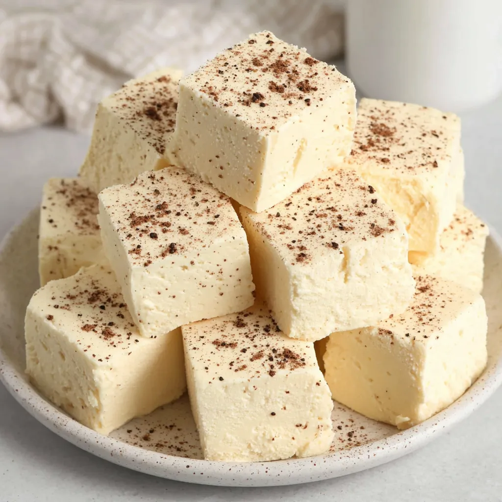 Creamy Eggnog Fudge