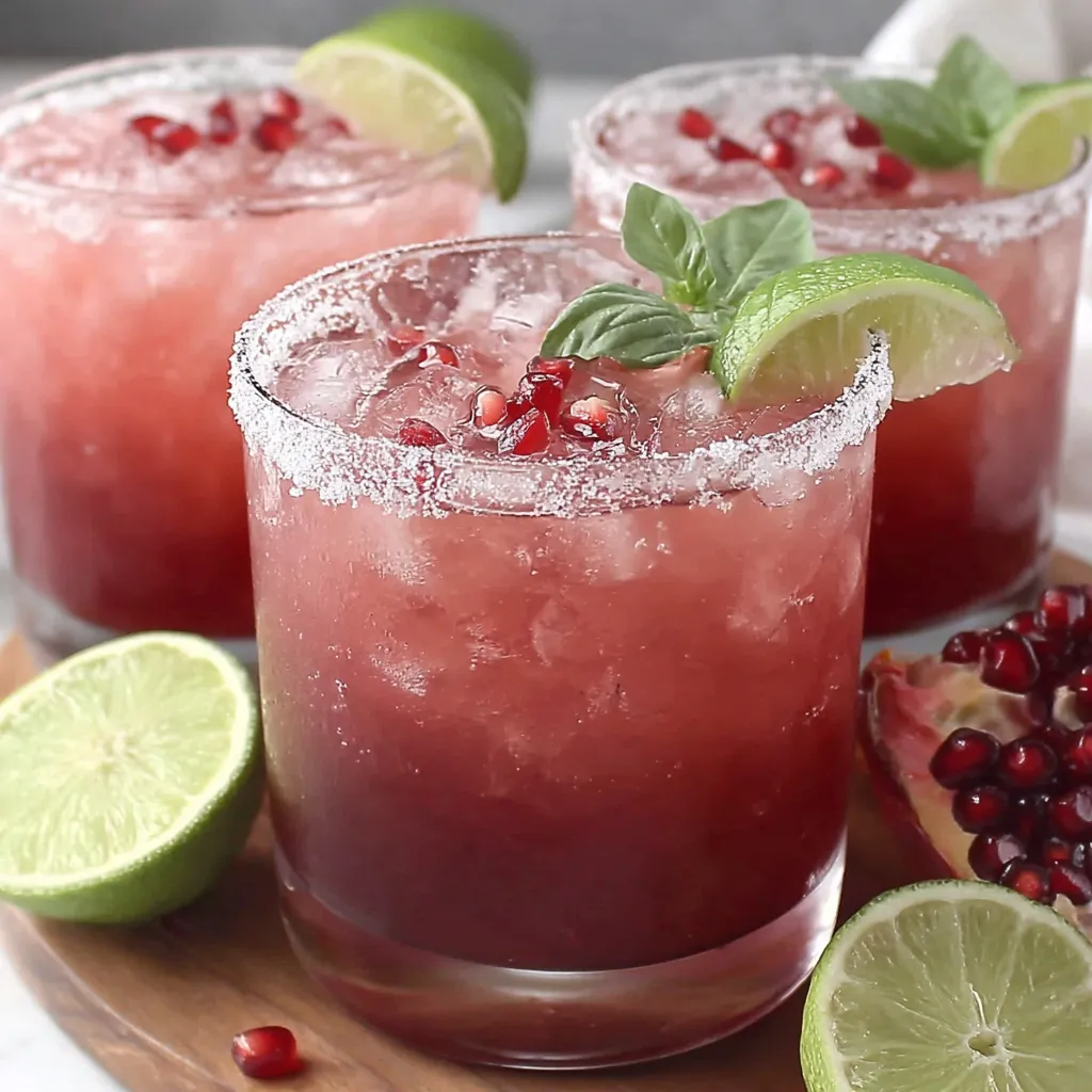 Tangy Pomegranate Margarita Mocktail
