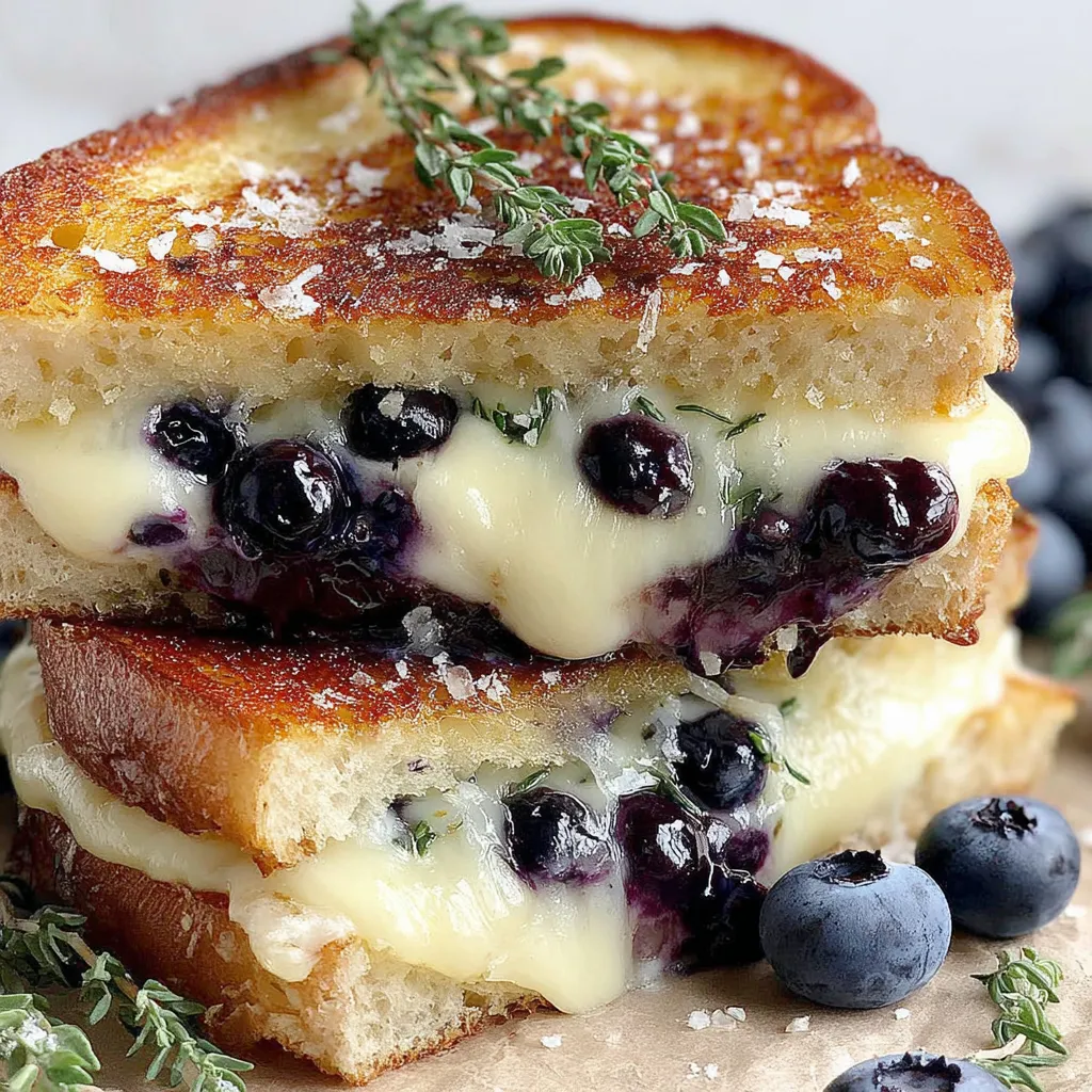 Crispy Blueberry Grilled Cheese