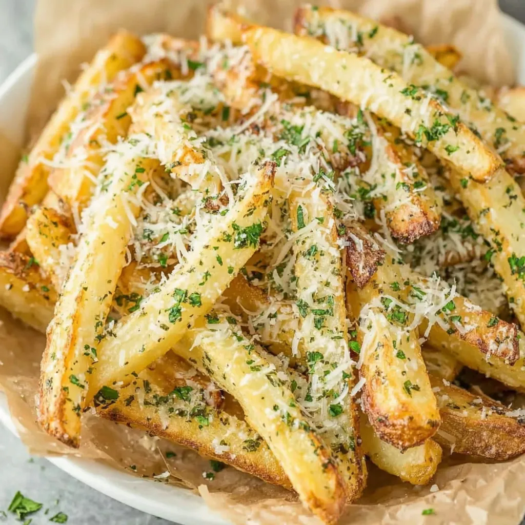 Air Fryer Garlic Parmesan Fries