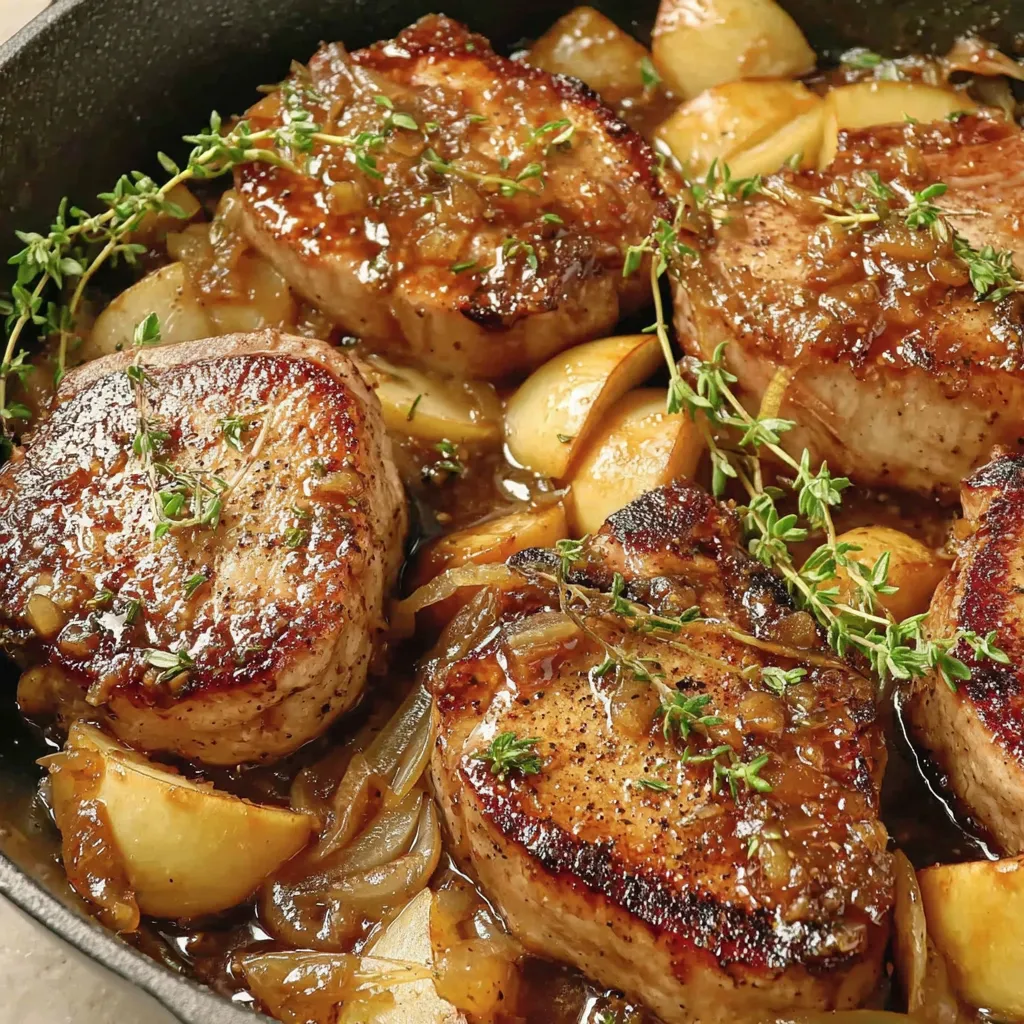 Juicy Apple Butter Pork Chops for Cozy Fall Dinners