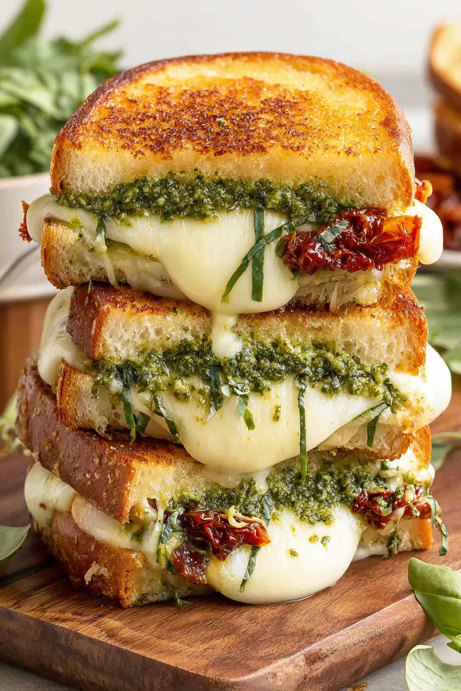 Toasted sourdough sandwich close-up