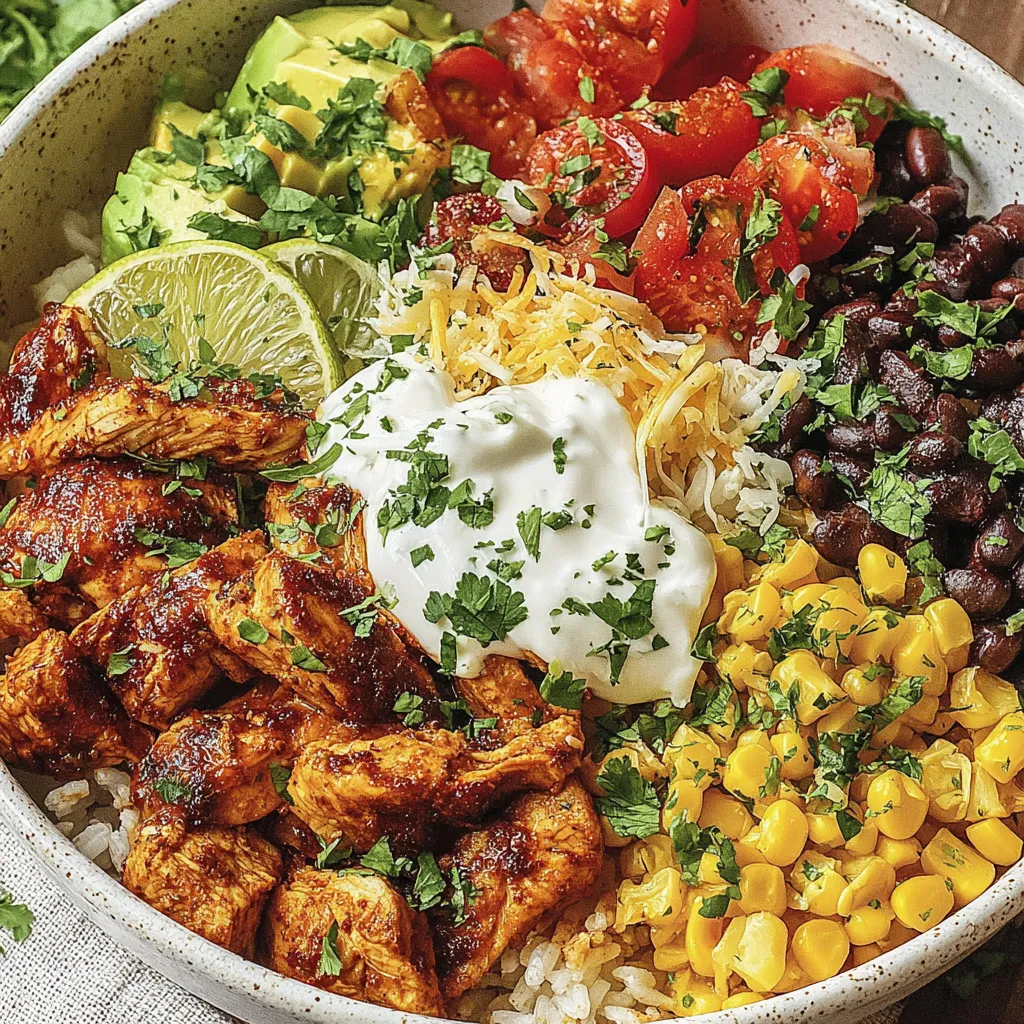Healthy Chicken Taco Bowls