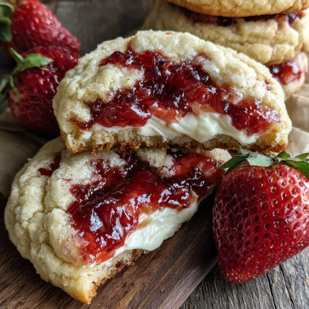 Strawberry Cheesecake Cookies