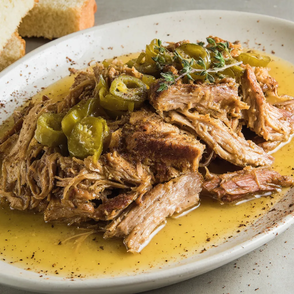 Slow Cooker Mississippi Pork Roast