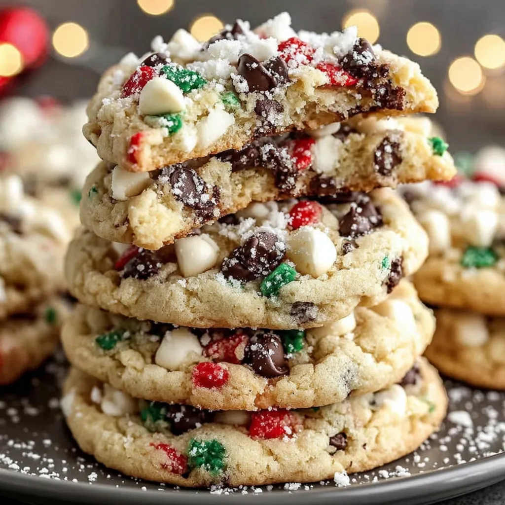 Winter Wonderland Chocolate Chip Christmas Cookies