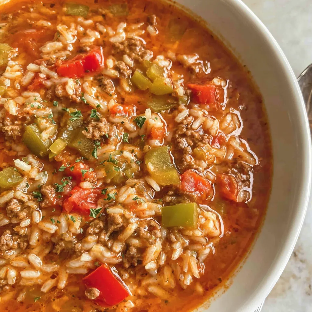 Crock Pot Stuffed Pepper Soup