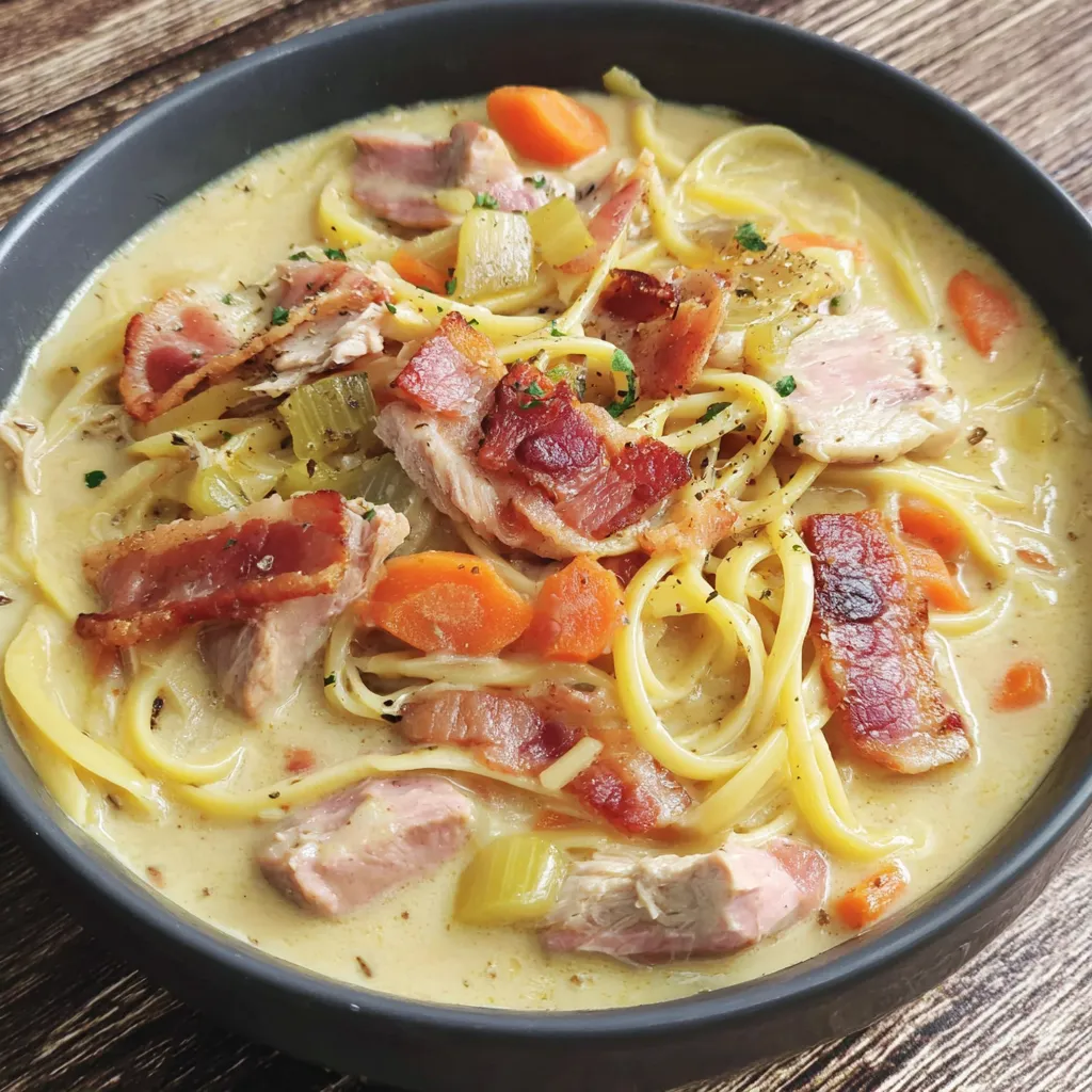 Slow Cooker Crack Chicken Noodle Soup