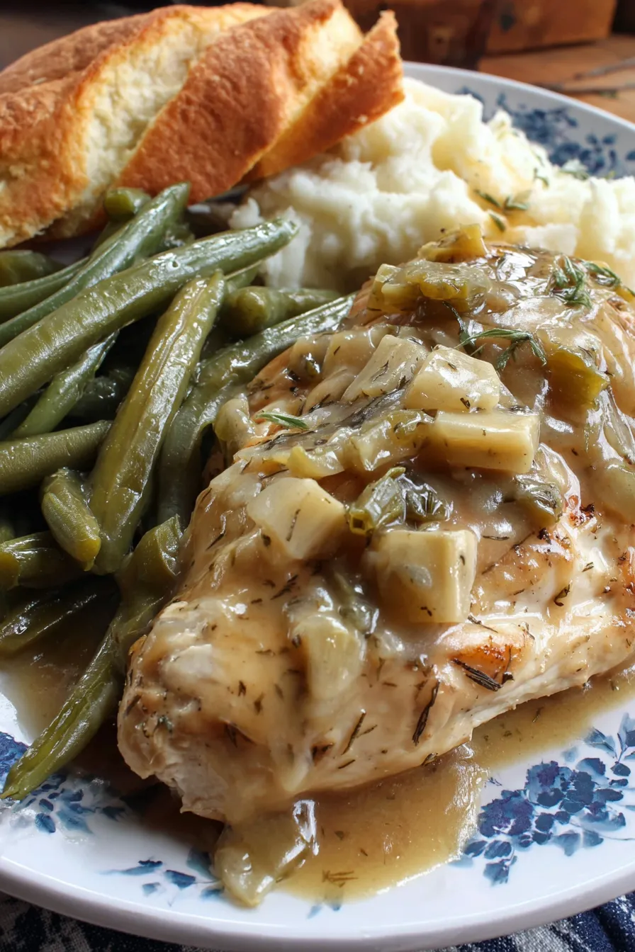 Shredded Mississippi Chicken ready to serve