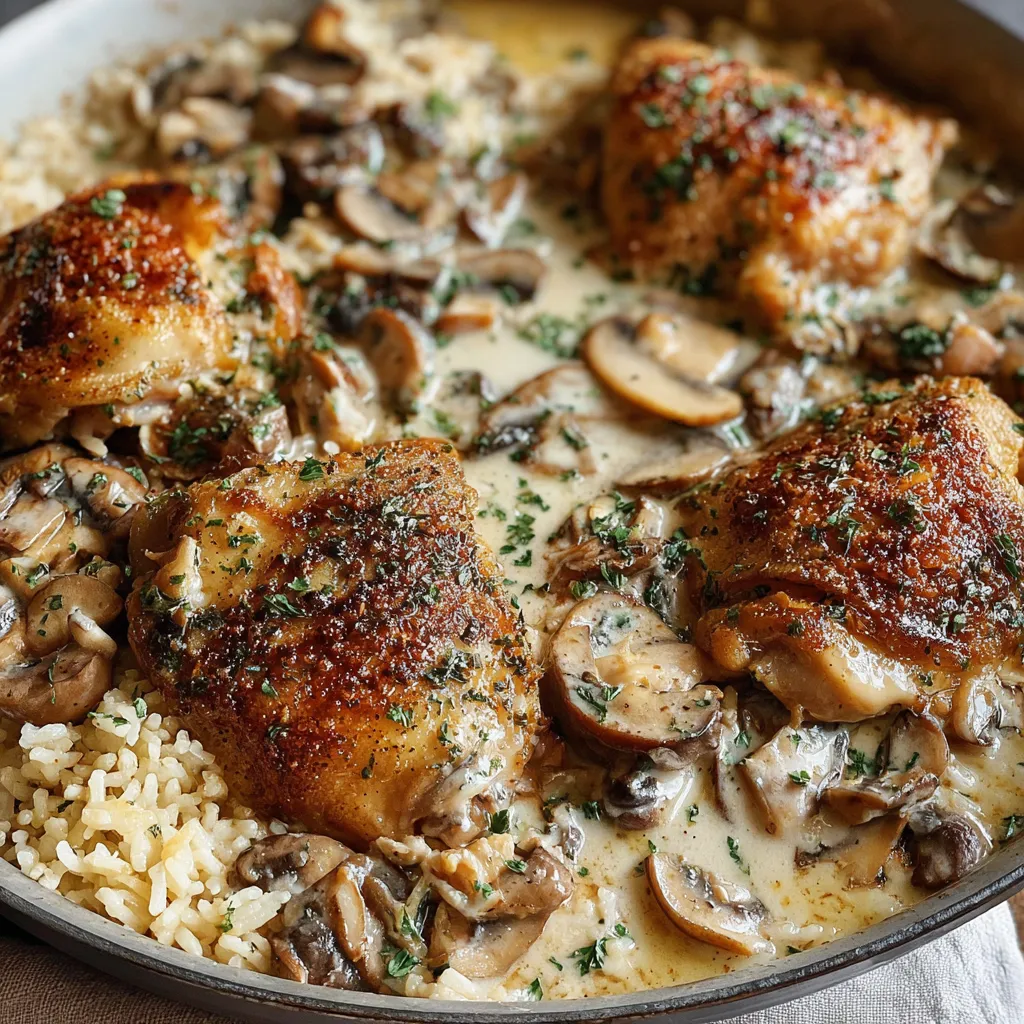 Smothered Chicken and Rice