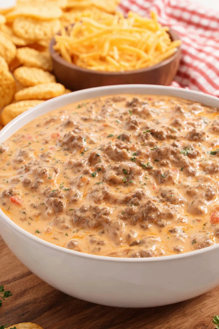 Velveeta and Rotel dip melting in crock pot