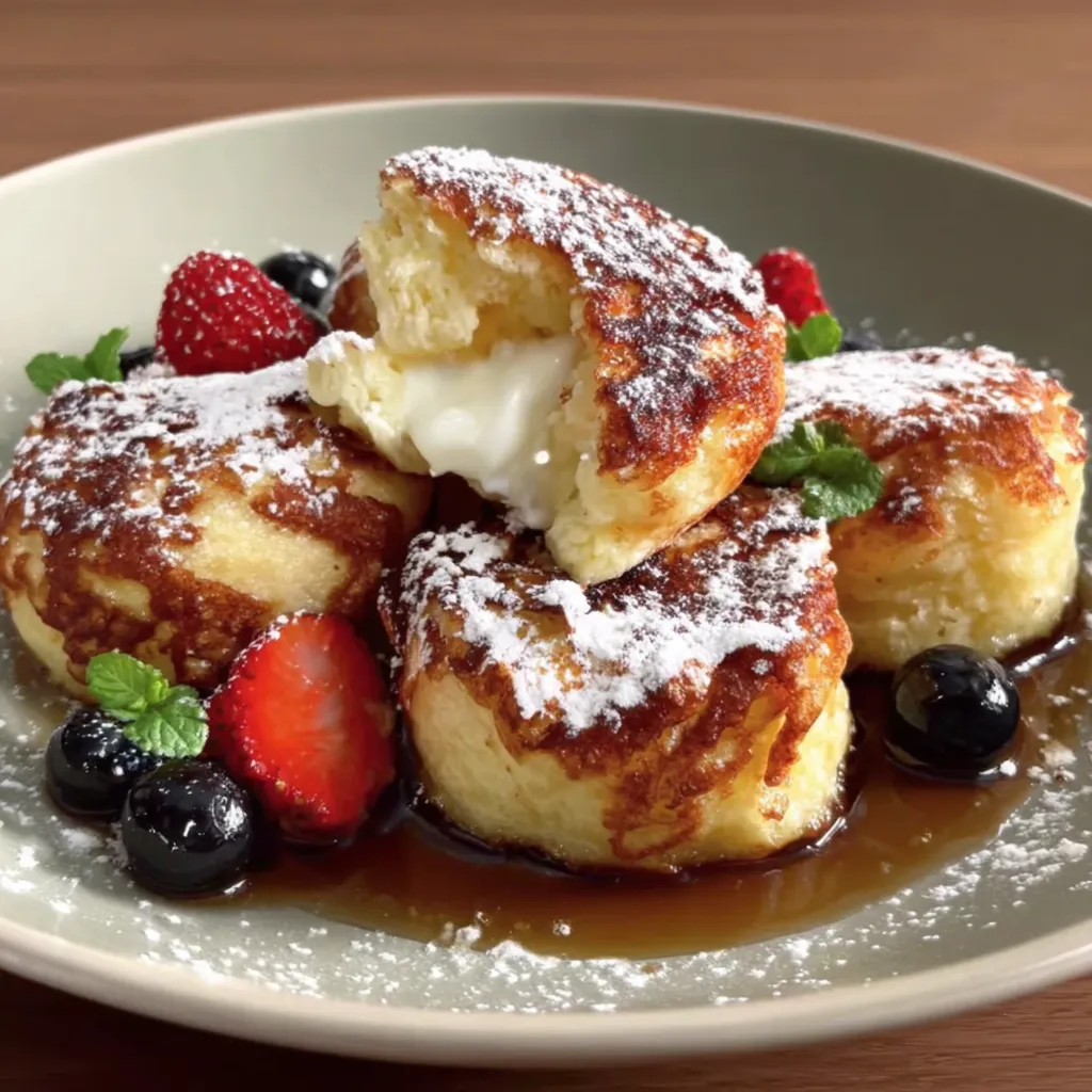 Fluffy Scrambled Pancake Bites