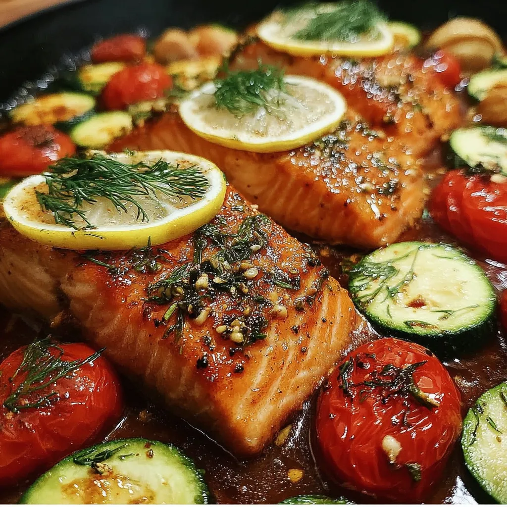 Honey Garlic Salmon & Roasted Veggies