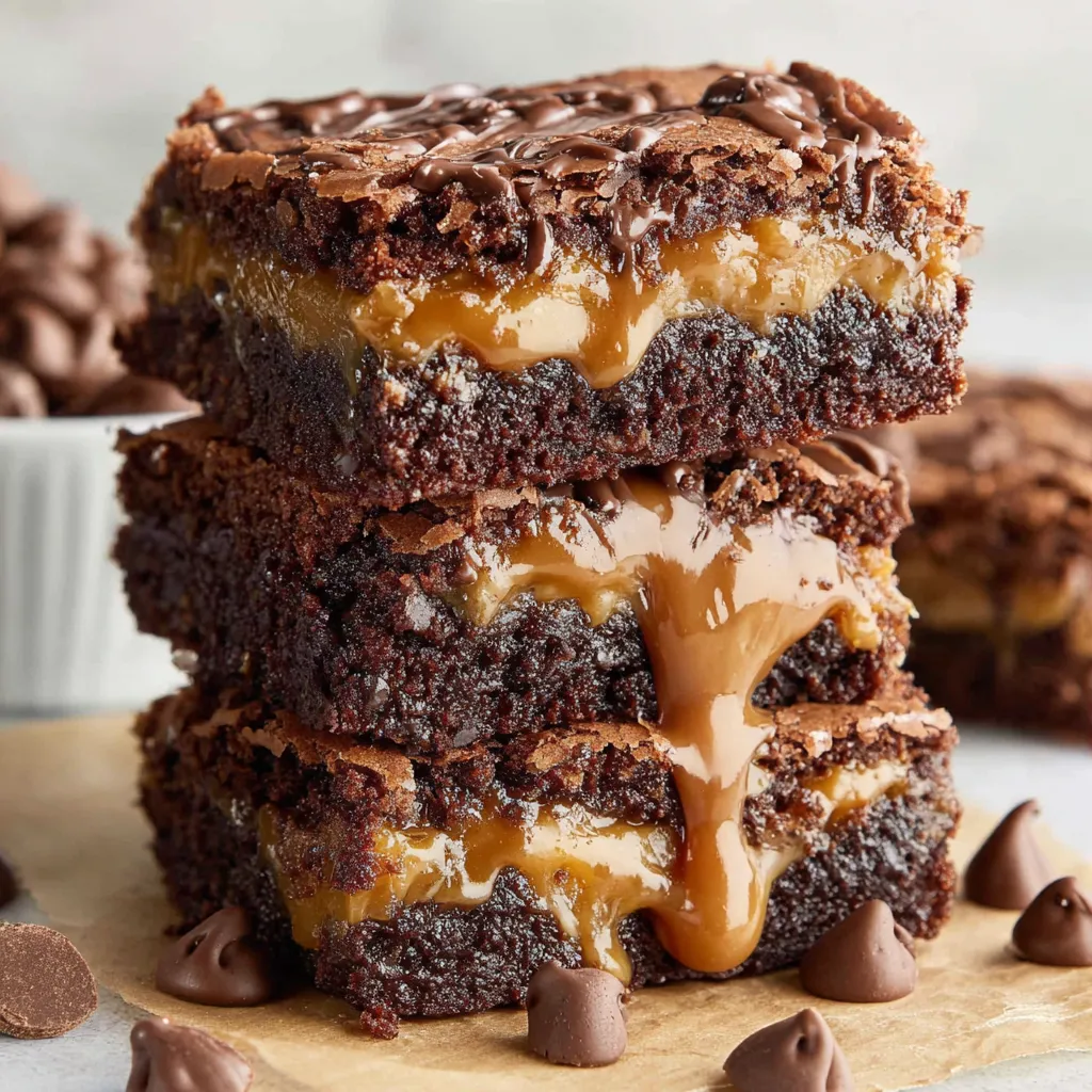 Decadent Caramel Brownies