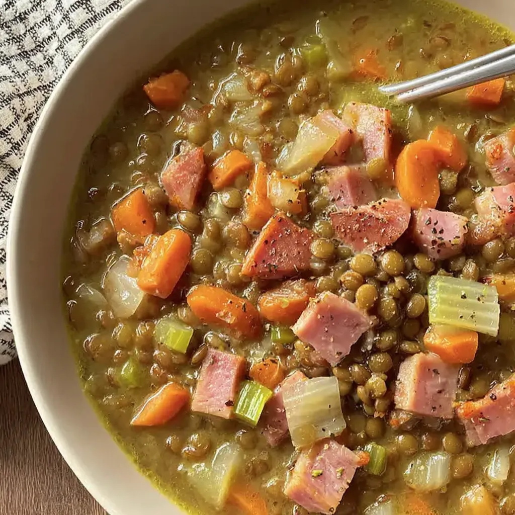 Hearty Lentil and Ham Soup