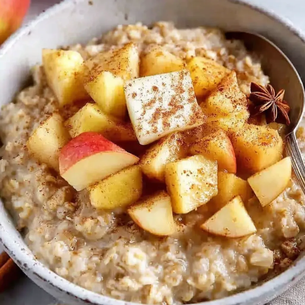 Apple Cinnamon Oatmeal (Stovetop)