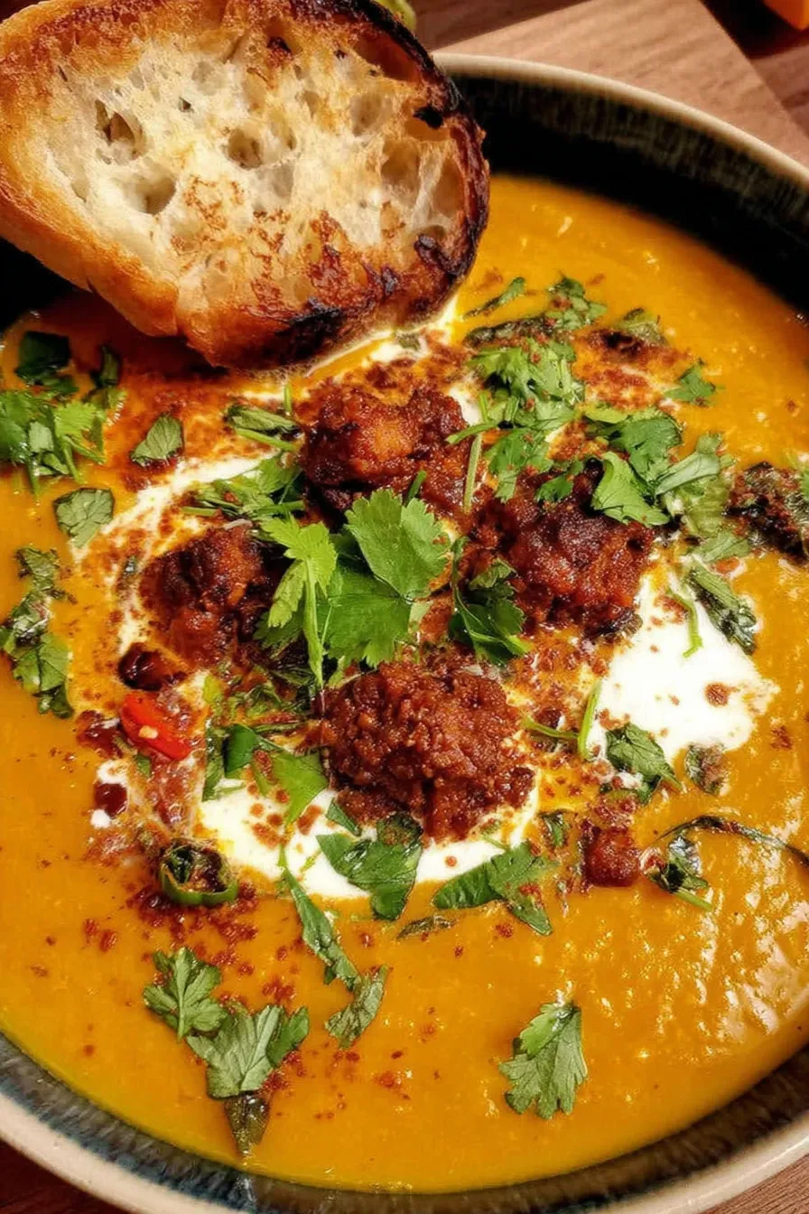 Preparing chorizo for soup in a pot