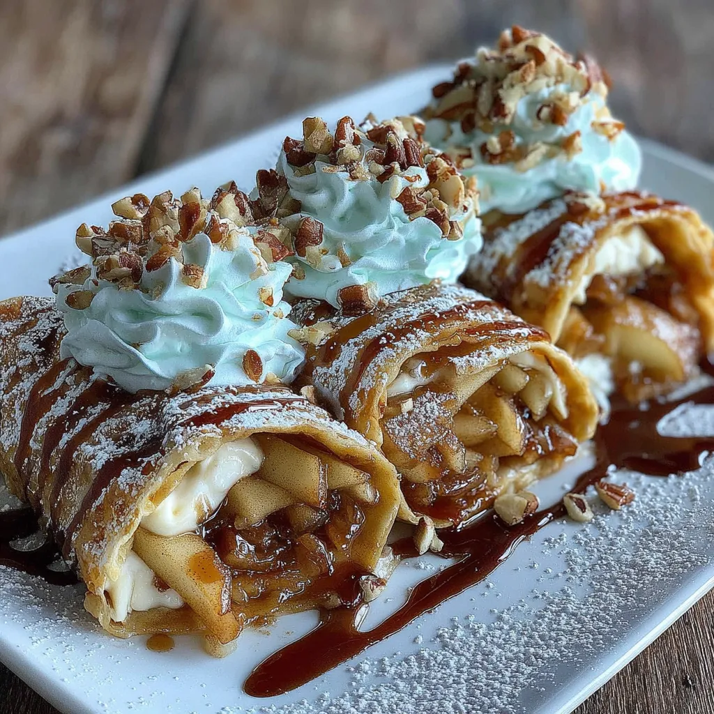 Sweet Apple Waffle Roll-Ups