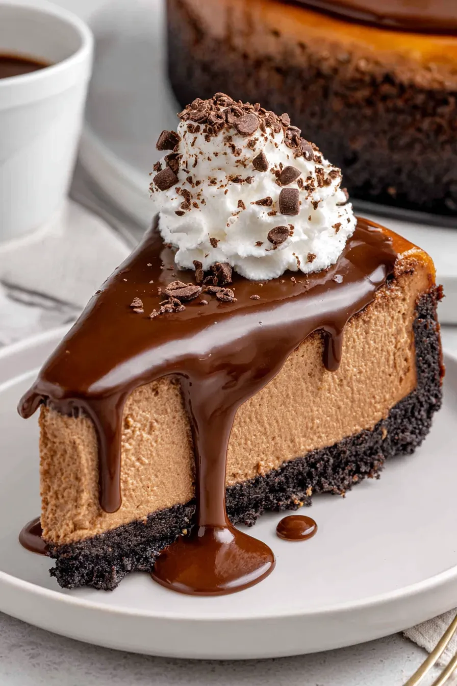 Mocha cheesecake ingredients and mixing bowls