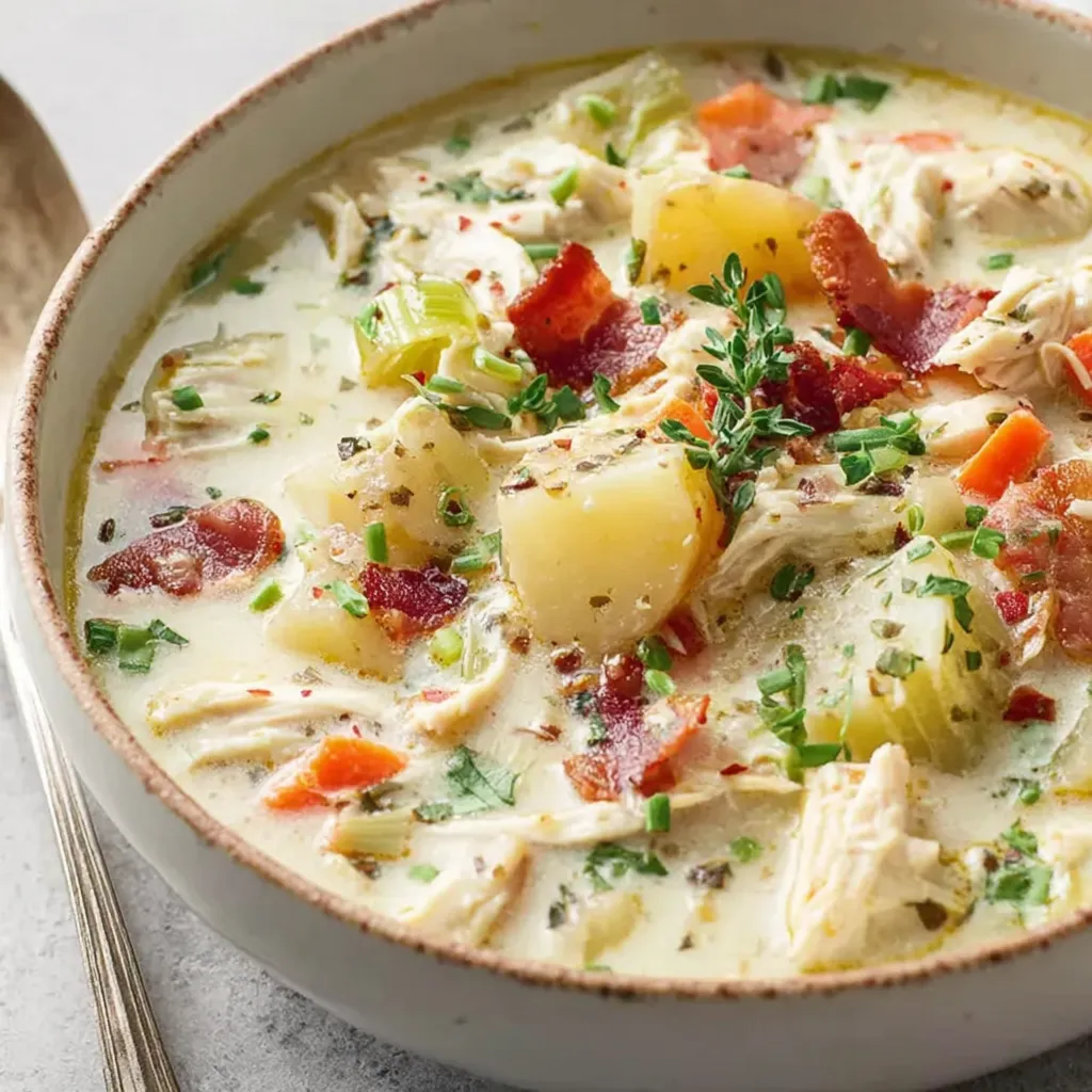 Hearty Chicken Potato Soup