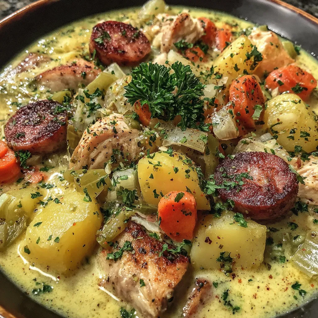 Creamy Chicken Sausage Stew
