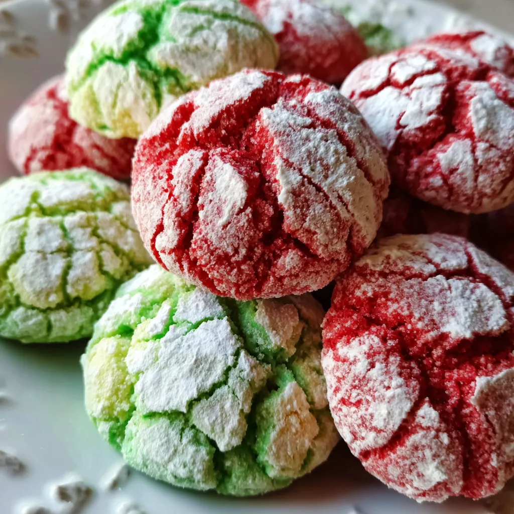 Christmas Crinkle Cookies