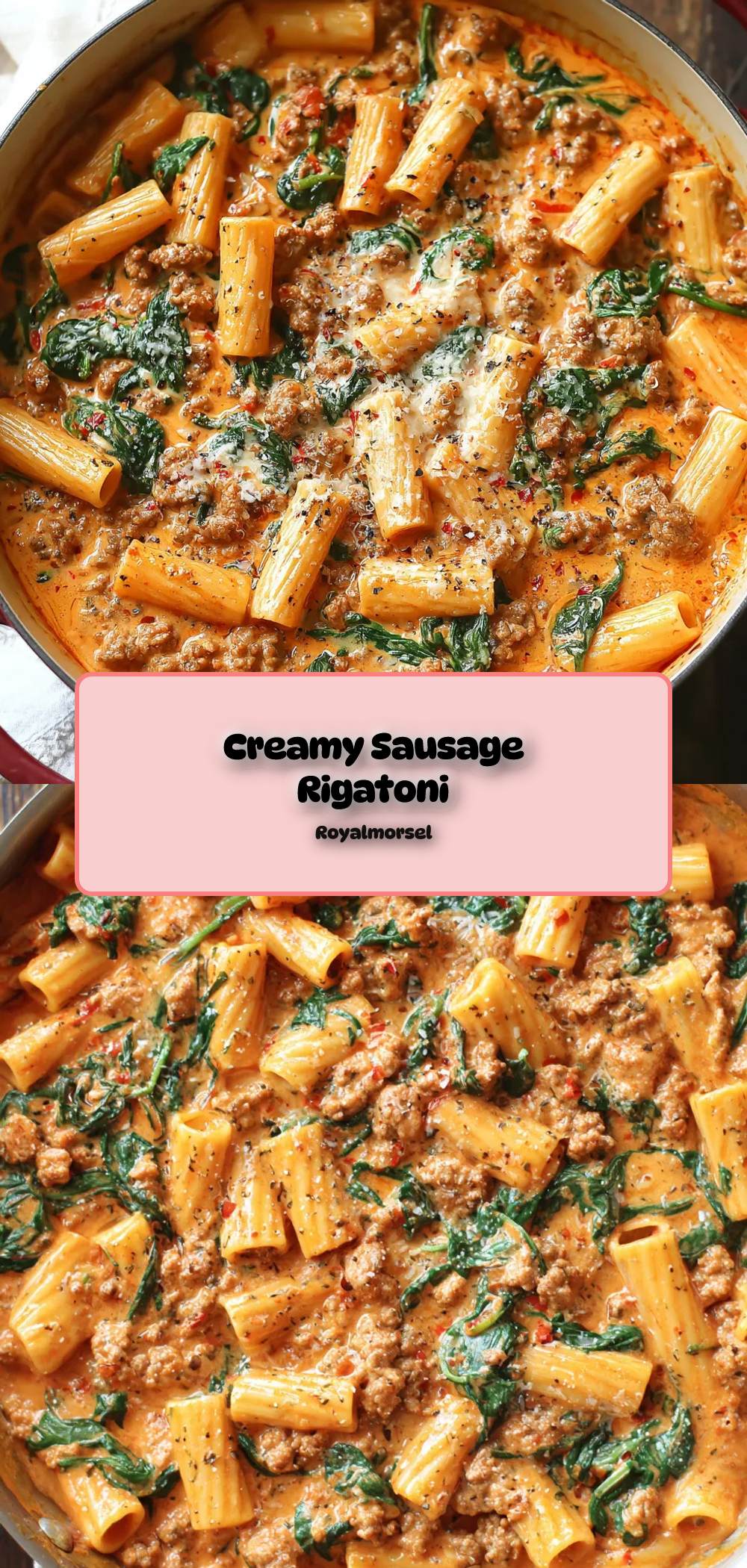 Creamy Sausage Rigatoni - Easy One-Pan Pasta