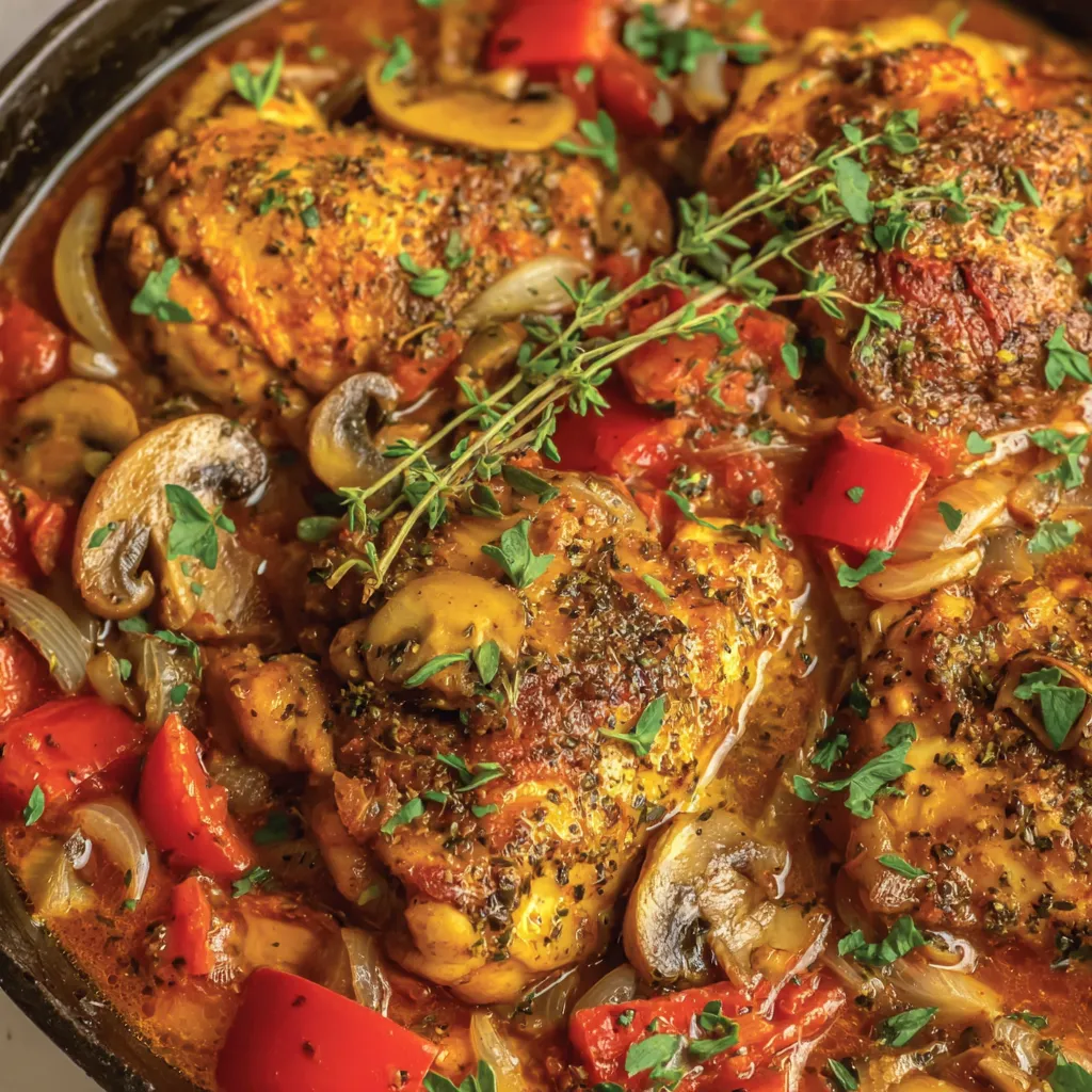 Classic Chicken Cacciatore