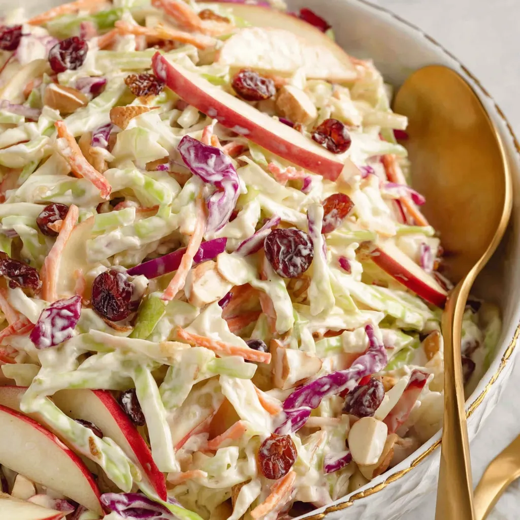 Crisp Apple Slaw with Honey-Apple Dressing