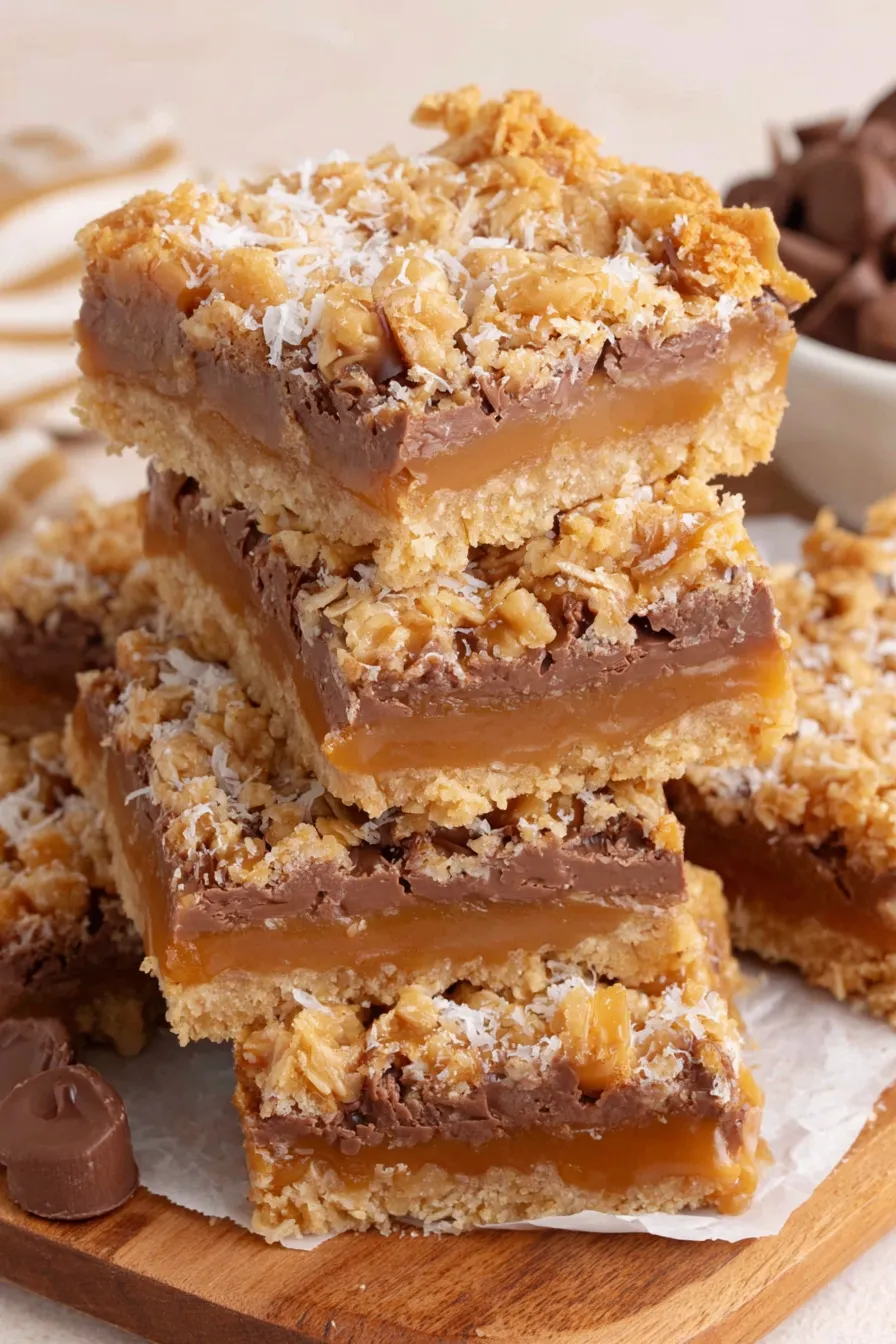 Carmelitas with glossy caramel layer