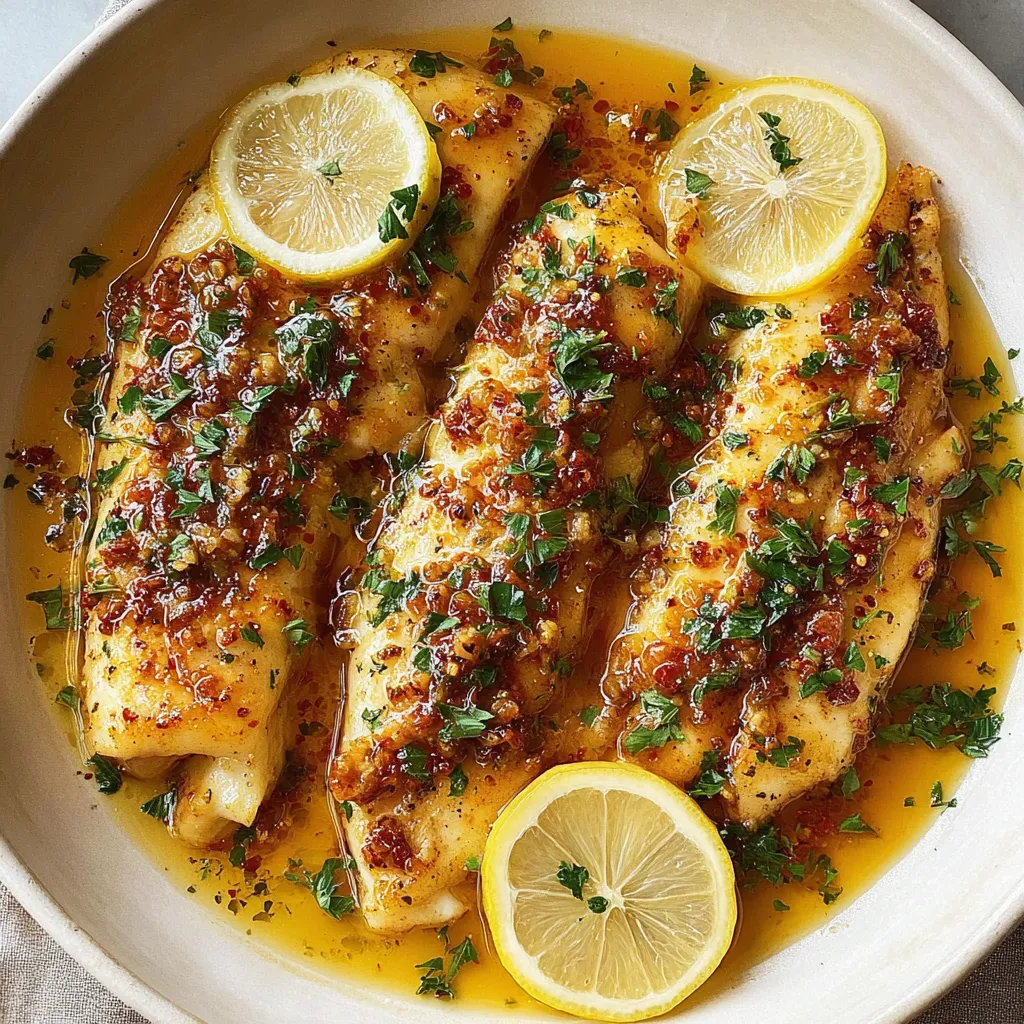 Baked Lemon Garlic Butter Tilapia