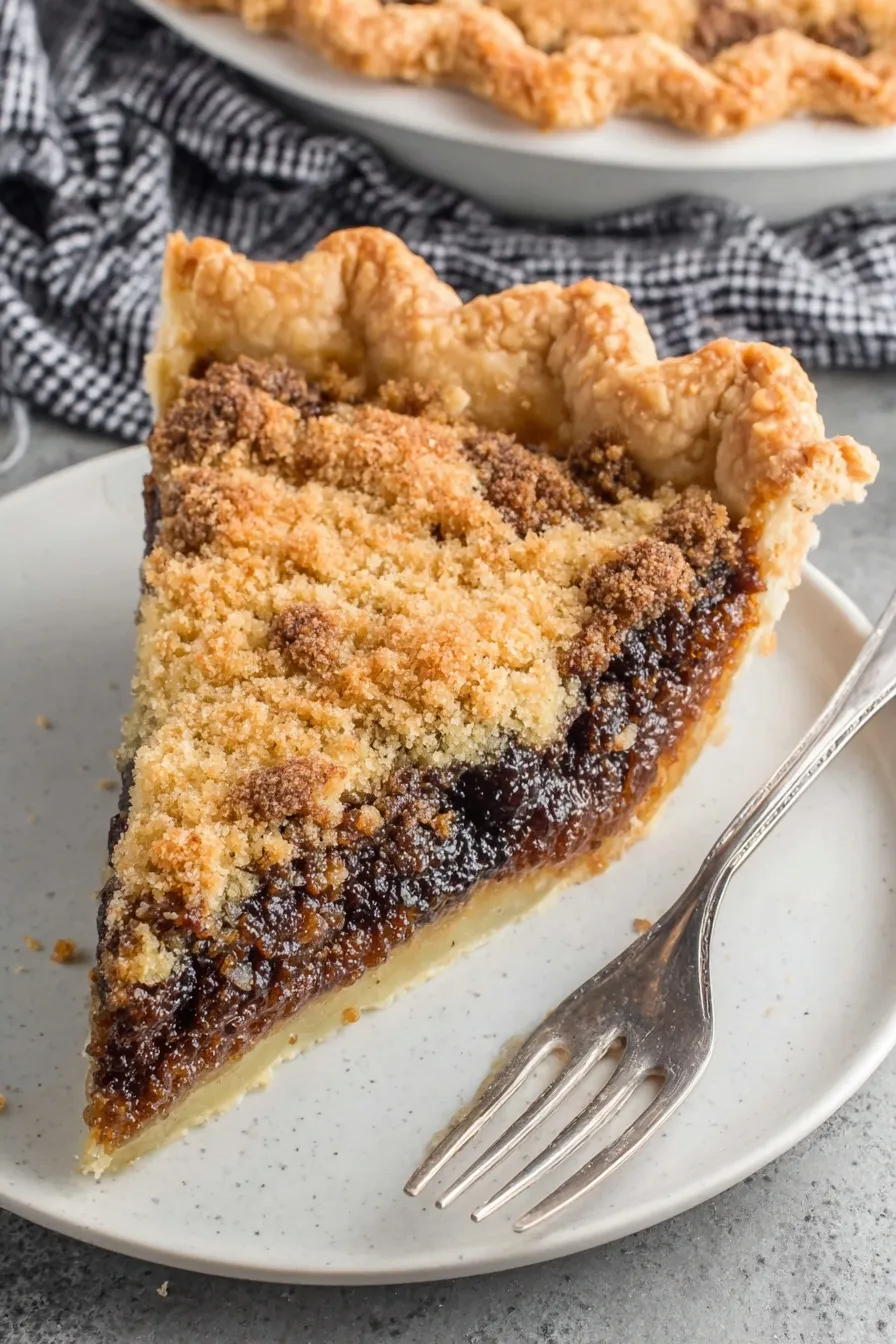 Shoofly pie with crumb topping