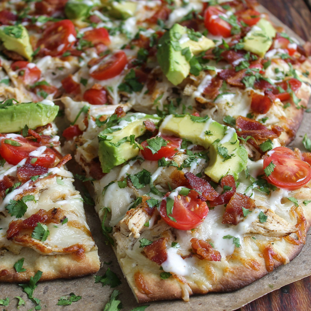 Chicken Club Flatbread